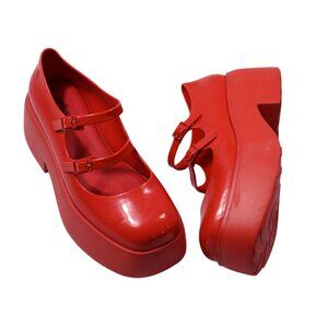 Melissa Farah Platform in Red